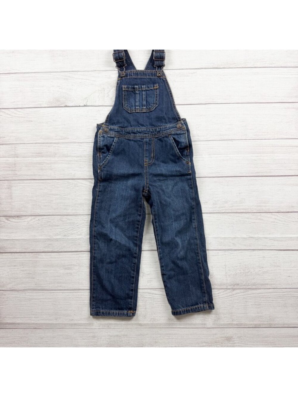 The Children's Place Denim Overalls Adjustable Straps Classic 4T